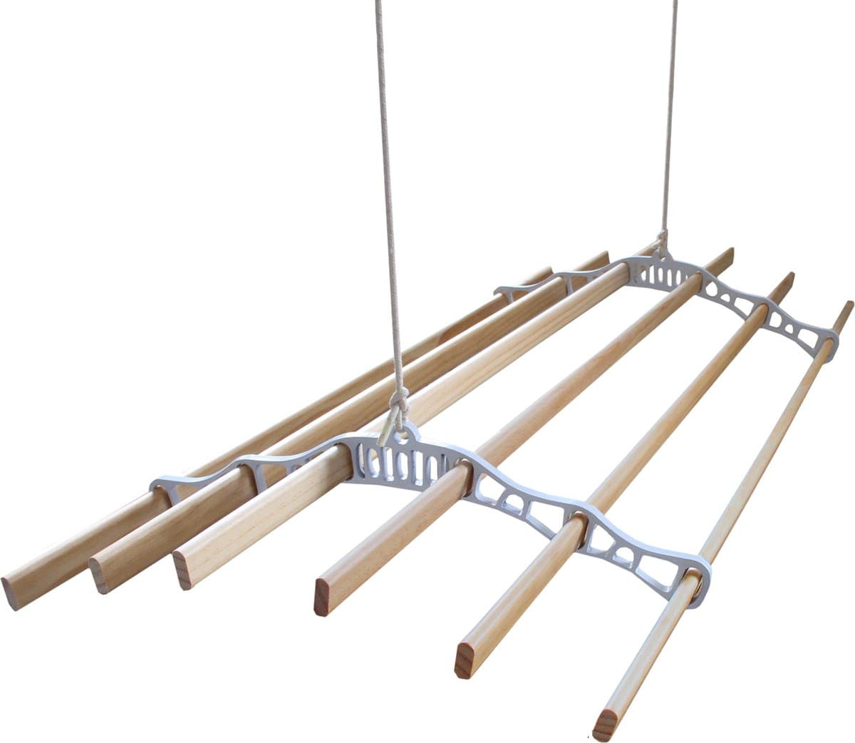 Droogrek Ophangbaar - Wit - 1.8 meter - plafond wasrek — afbeelding 1