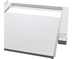 Scanpart tussenstuk voor wasmachine en droger met werkblad - Ideaal voor zwaardere warmtepompdrogers - Geschikt voor AEG Bosch LG Miele Samsung Siemens Zanussi Whirlpool - Stapelkit - Universeel