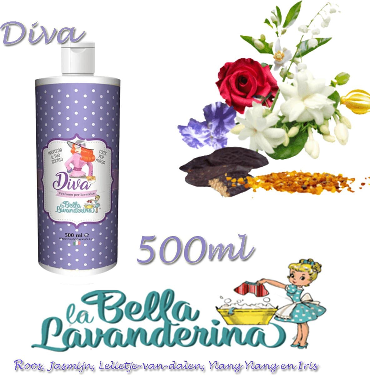 Wasparfum La Bella Lavanderina, Diva 500 ml — afbeelding 1