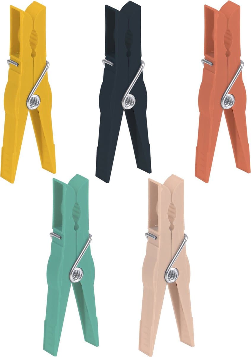 Urban Living Basic Grip wasknijpers - 156x - kunststof - 7 cm — afbeelding 1