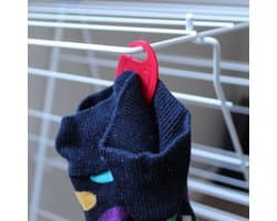 14 Stuks, sokkenclips, sokkenhouder, sokken clips, wasknijpers, knijpers, was, wasmiddel, wasnet, heren sokken, dames sokken, kinder sokken, sokklemmen, clics, ZOCKI — afbeelding 1