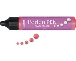 Javana Rode Parel Effect Pen 29ml - Voor op textiel en andere ondergronden