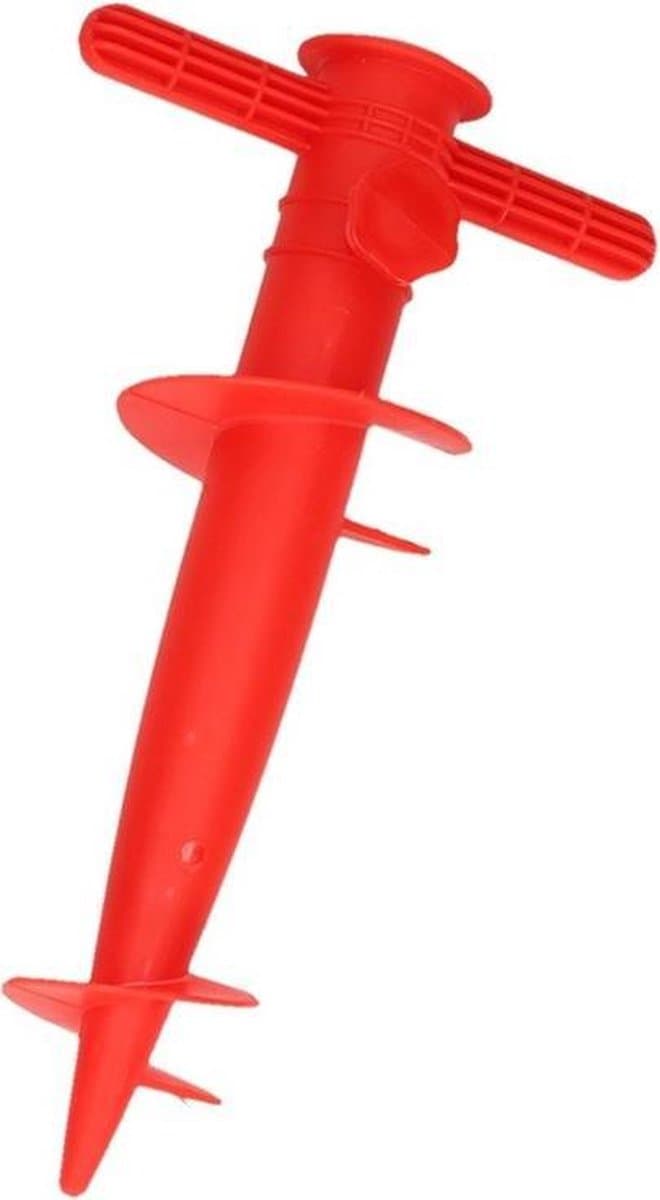 Rode parasolhouder / parasolboor - 30 cm - parasolvoet / parasolstandaard — afbeelding 1