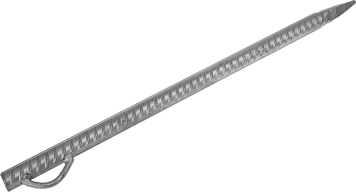 Grondankers Staal - Haringen Tuin - Tuin Vastzetten - Roestvrij Metaal - 50 cm - Zilver — afbeelding 1