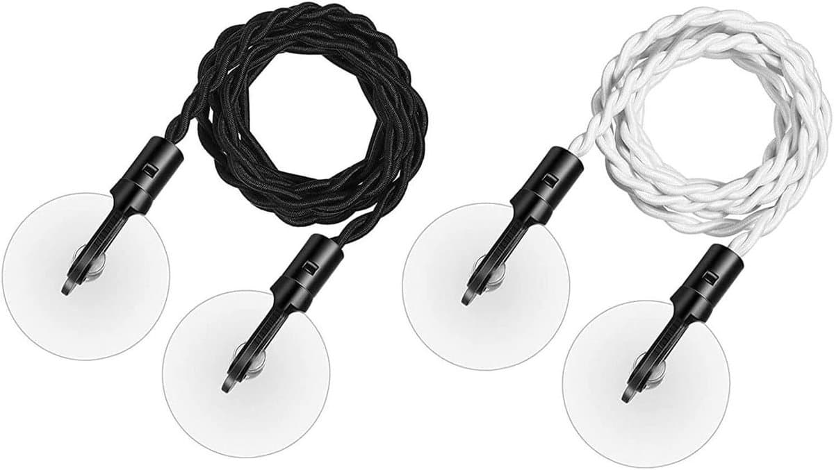 Waslijn - Reiswaslijn Kledinglijn - Kleding Drogen - Windproof - 2.8 meter - Wit — afbeelding 1