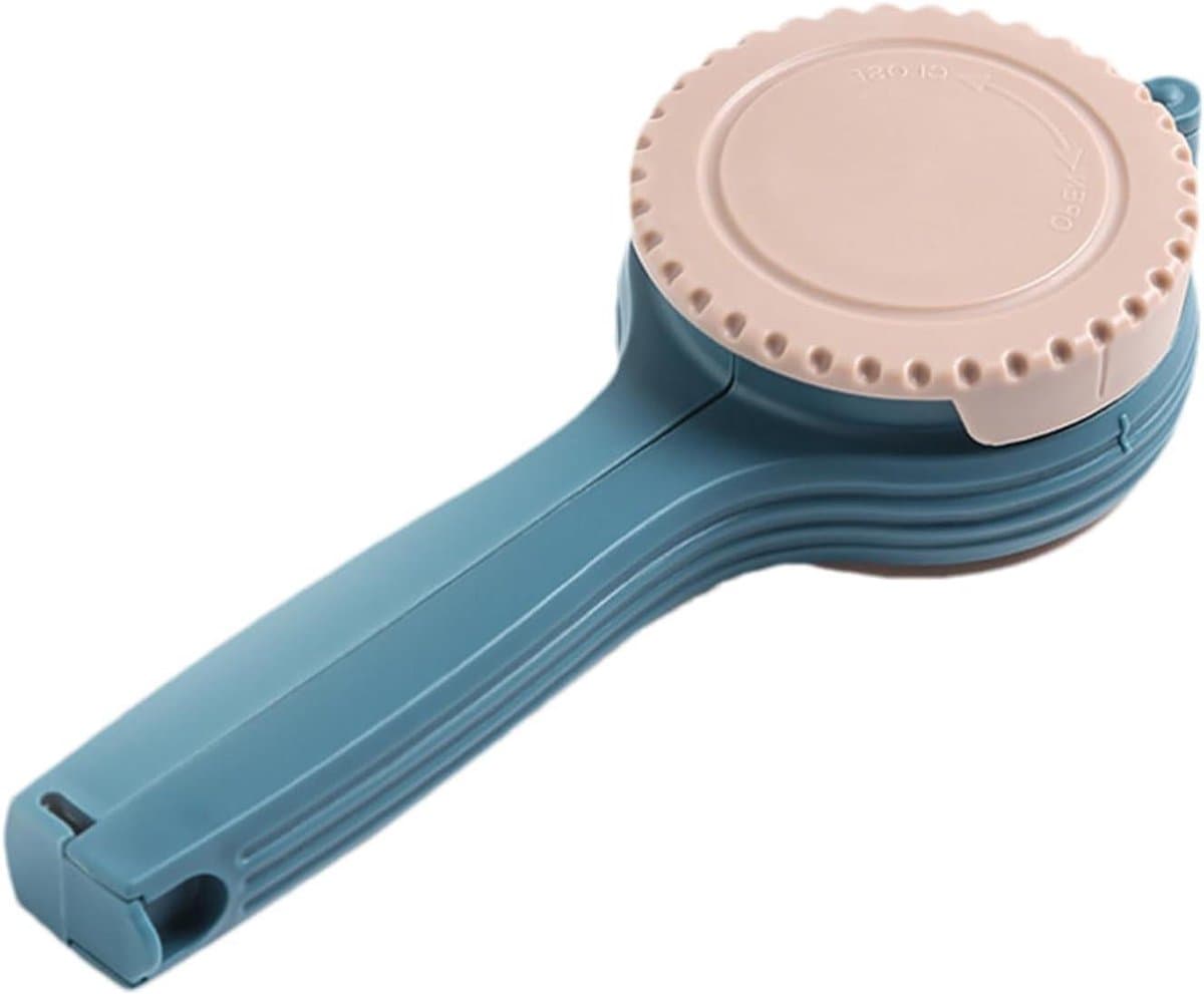 Opbergzak klem - Voedselverzegelaar - Keuken organiseren - Met schenktuit - 20.4 cm lengte - Roze — afbeelding 1