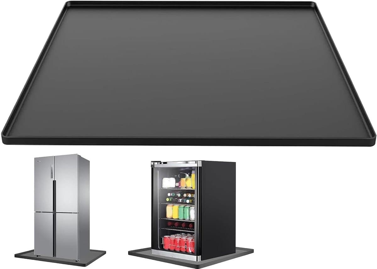 Koelkast Vloermat - Wasmachine Opvangbak - Vloer Beschermen - Lekvrije Condensabsorptie - 60x60x15cm - Grijs — afbeelding 1