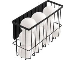 Magnetische Wasbak - Opbergmand Droger - Wasruimte Organiseren - Sterke Magneet Bevestiging - 26x8x15.5 cm - Zwart