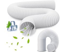 Afvoerslang - Airco slang - Koelte behouden - Ingebouwde staaldraad - 3 meter 130mm - Grijs