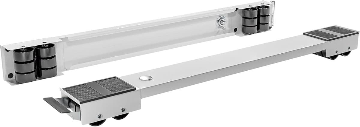 Onderstel Wasmachine - Verrijdbaar Platform - Apparaten Verplaatsen - Verstelbaar 44-70 cm - Max 125 kg - Wit — afbeelding 1