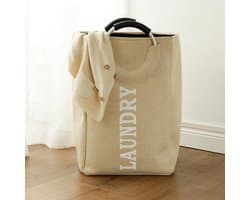 TDR - opvouwbare hand geweven Oxford stoffen wasmand - 42 liter - Beige