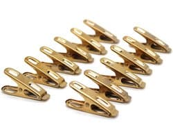 50 Stuks Roestvrijstalen Wasknijpers - Wind- en Roestbestendige Metalen Clips