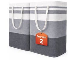 Wasmand 2 Pack - 75L - Opvouwbaar - Wassorteerder - Wasmanden - Opvouwbare Wasmand - Laundry Basket — afbeelding 1