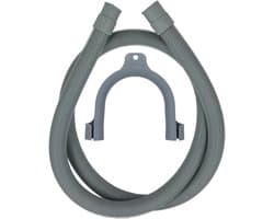 Afvoerslang wasmachine / vaatwasser 2,5 meter lengte | Twee rechte aansluitingen van 19 & 22 mm | Universeel toepasbaar voor de meeste merken | Multaparts® huismerk
