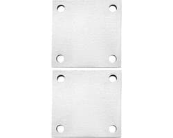 Allecto Plus - Anchor Plate van Roestvrij Staal voor Grondankers - Set van 2 Stuks