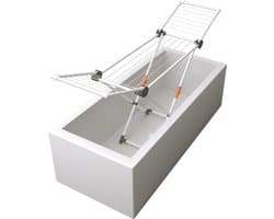 Famanu - Wasdroger Basic Mint (staand droogrek inklapbaar, droger voor badkamer + balkon, drooglengte 11 m, wasrek met waslijn) — afbeelding 1