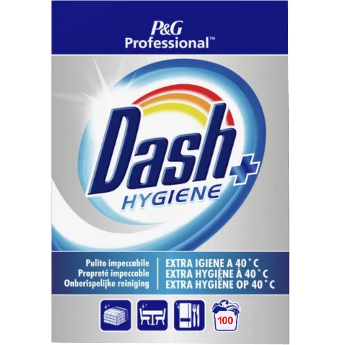 Dash waspoeder Hygiëne + Professional 100 wasbeurten 6,5kg — afbeelding 1