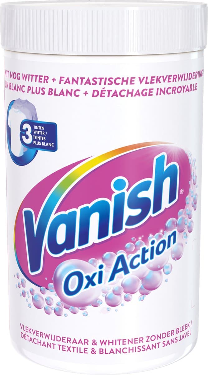 Vanish Oxi Action - Vlekkenverwijderaar Poeder - Zonder Bleek - Witte Was - 1.5 Kg — afbeelding 1