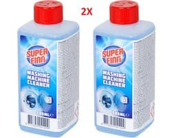 Super Finn Wasmachine Reiniger 2 x 500ml | Wasmachine Schoonmaakmiddel | Verwijdert Vet - Kalk En Nare Luchtjes | Frisse Geur — afbeelding 1