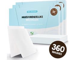 Mr. Green Mind Wasstrips ECO 360 Wasbeurten fris Misty Mountains Wasmiddel Milieuvriendelijke Wasstrips Wasmiddel Voordeelverpakking incl. wasverzachter