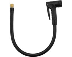Pompopzetstuk voor autobanden, fietspomp van zacht rubber, 50 cm, verlengslang, luchtpomp met snelsluitventiel, Schrader-adapter voor scooter, motorfiets, auto