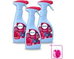 3 x Febreze – Textielspray – Robijn Jasmijn – 500 ml - Bulkverpakking - Textielverfrisser - Douchemop - Textielgeur