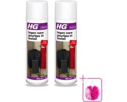2 x HG - Tegen Nare Geurtjes In Textiel - Natuurlijk Zuiveringsproces - Veilig Voor Alle Textiel - 400 ml - Bulkverpakking - Geurverwijdering textiel - Douchemop - Stankmoleculen oplossen