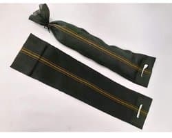 Silozakken met trekkoord - Monofilament zandzakken - Voor opslag en transport - Handvatten - 25x100 cm - Groen