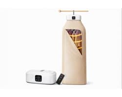Sensova Draagbare Elektrische Wasdroger met Droogtas – 600W Mini Droger met 360° Hetelucht, UV-Sterilisatie, Touchscreen & Timer – Opvouwbaar en Compact voor Thuis, Reizen en Camper