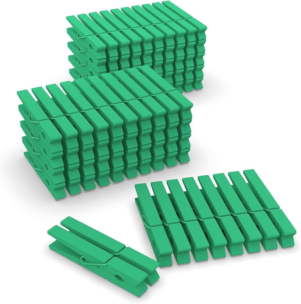 100 Stuks Houten Waslijnklemmen 6.5cm voor Kleding en Knutselen — afbeelding 1