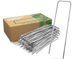 Stevige Antiroest Grondankers voor Tuin en Camping - 250 Stuks - 150 mm Lang