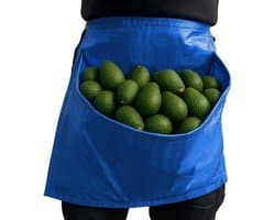 Oogstschort met zak - Plukschort tuin - Groenten verzamelen - Ingebouwde opvangzak - 40x40cm - Groen