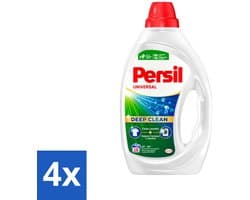4 x Persil Universal - Deep clean - Vloeibaar Wasmiddel - Witte en Gekleurde Was - 19 Wasbeurten - Wasmiddel - Vloeibaar Wasmiddel - Persil - Vlekken Verwijderen - Wasmachine Reinigen