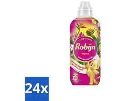 24 x Robijn – Wasverzachter – Tropical – 765 ml - Wasverzachter - Wasgeur - Tropisch Parfum - Vezelbescherming - Slijtagevermindering