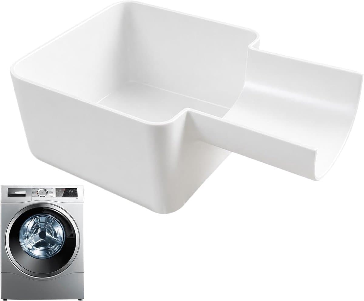 Wasmachine Afvoerbak Pluizenverzamelaar accessoire | Voorlader Wasmachine Afvoerbak Voor Vloer- en Wasruimtebescherming, Geur- en Watervlekpreventie, Schone Vloer, Gootsteen — afbeelding 1