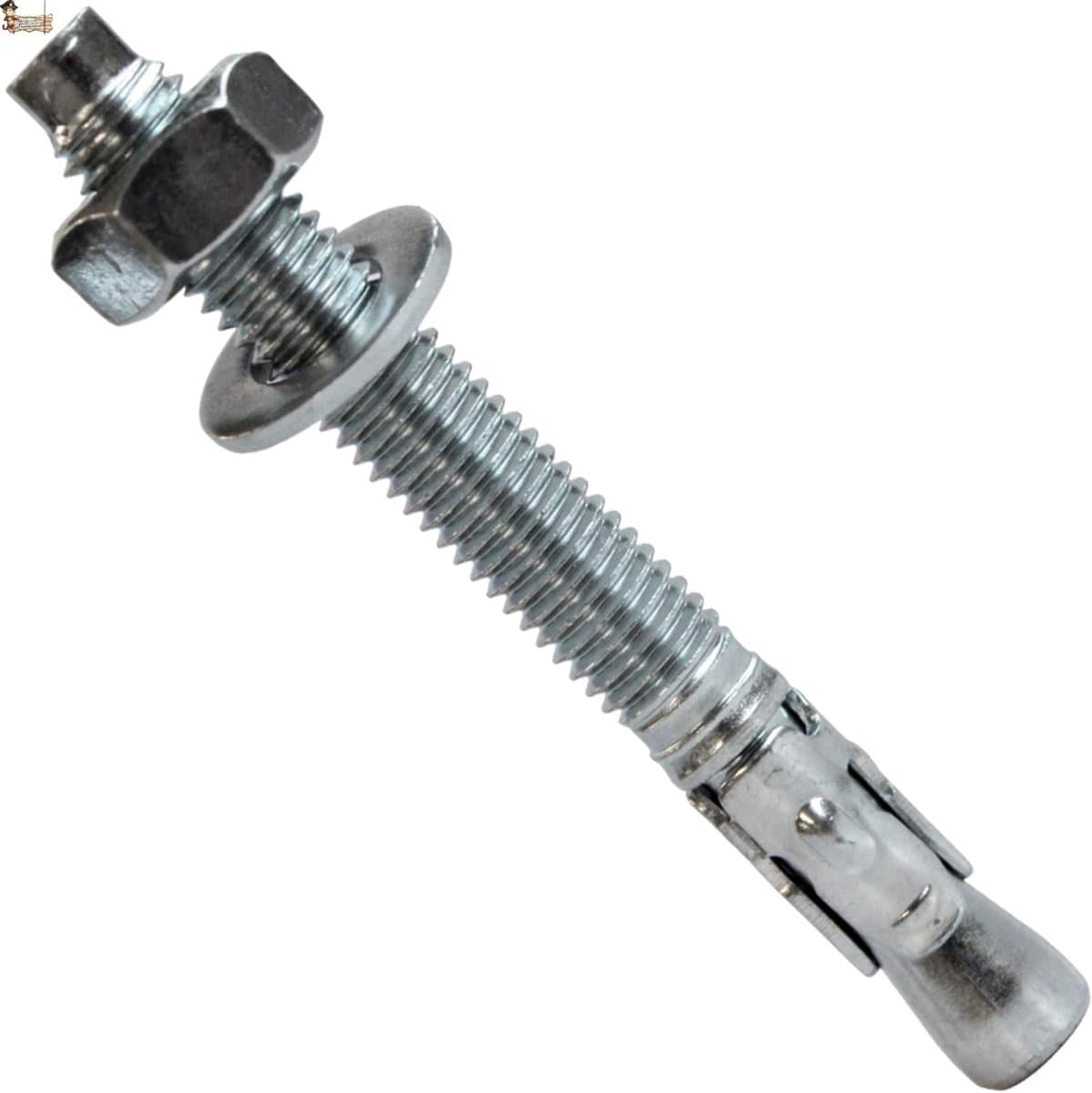 Metaalanker - Verankeringsbout - Zware Lasten Bevestigen - Anti-rotatie Systeem - 16x220 mm - Zink — afbeelding 1