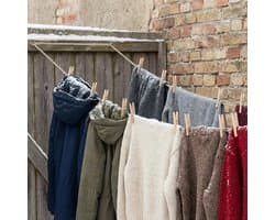 Waslijn 30 m - extra sterk met staalkern - PVC-gecoat - ideaal voor buitengebruik - ShopVlot