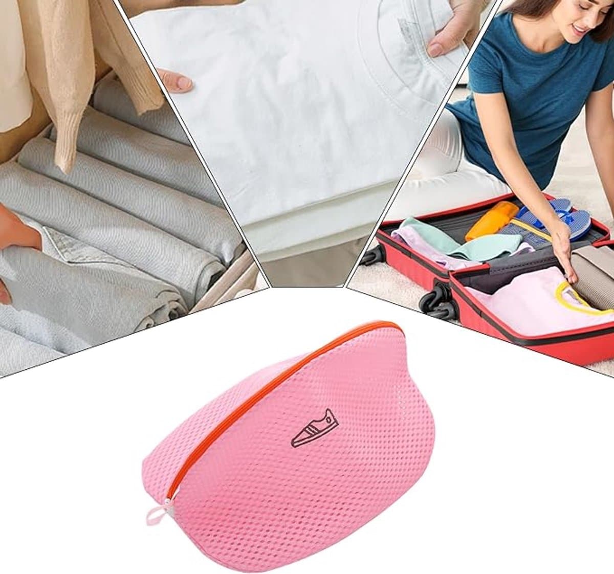 1 Stuk-waszak- waszakjes met rits-waszakken voor wasgoed-mesh waszakken-waszakken-waszak klein -wasnet-waszakje bh-Waszakje Lingerie- wasmachine zakken-Beschermt Kleding-Anti-Vervorming — afbeelding 1