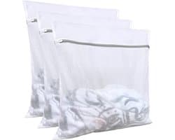 tassen voor was (3 stuks, 24 x 24 inch), grote mesh waszakken, delicate zakken voor wasmachine