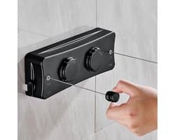 Waslijn voor Binnen - Wit - Uittrekbaar Design - Niet Doorhangend - Voor Balkon en Badkamer