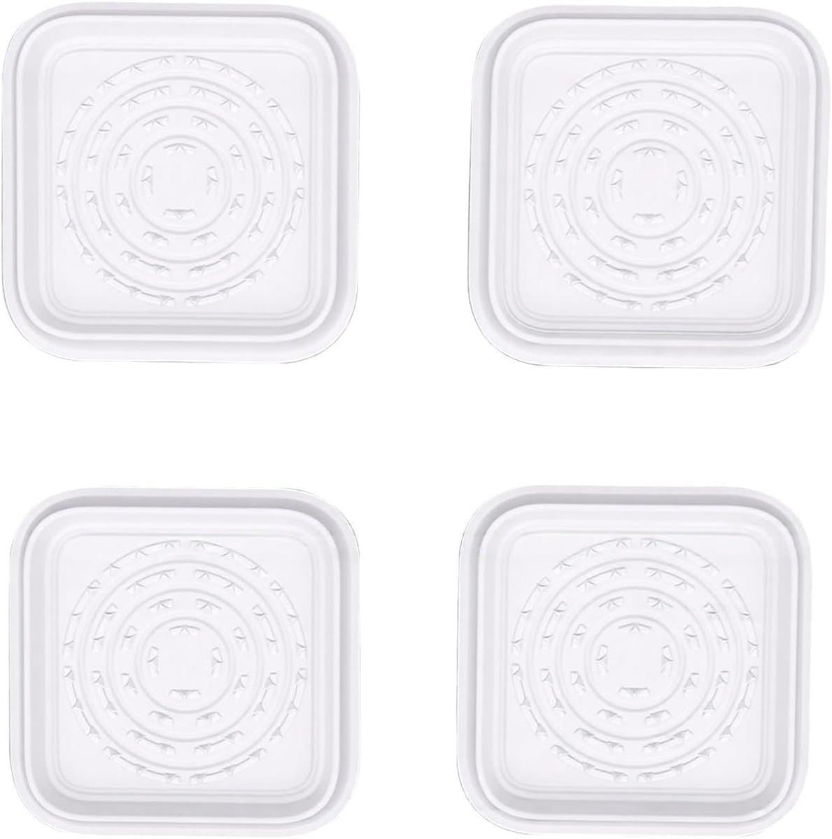 Bedverhogers 4 Stuks - Meubelverhogers Verhogingsblokken - Apparaten Stabiliseren - Anti-vibratie TPR Materiaal - 23.98 x 19.99 x 3 cm — afbeelding 1