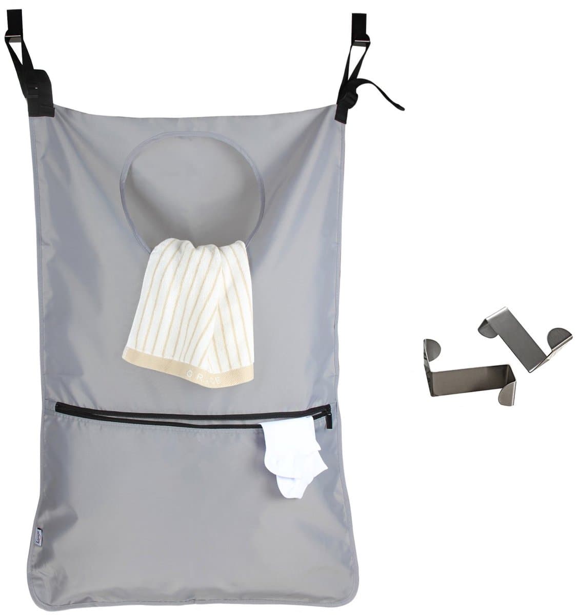 Dailygoods - Hangende Waszak voor Deur - Waterdichte Wasmand met Haakjes — afbeelding 1