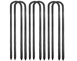 Omgoods - 6 Stuks Verzinkte Grondankers voor Tent en Tuin