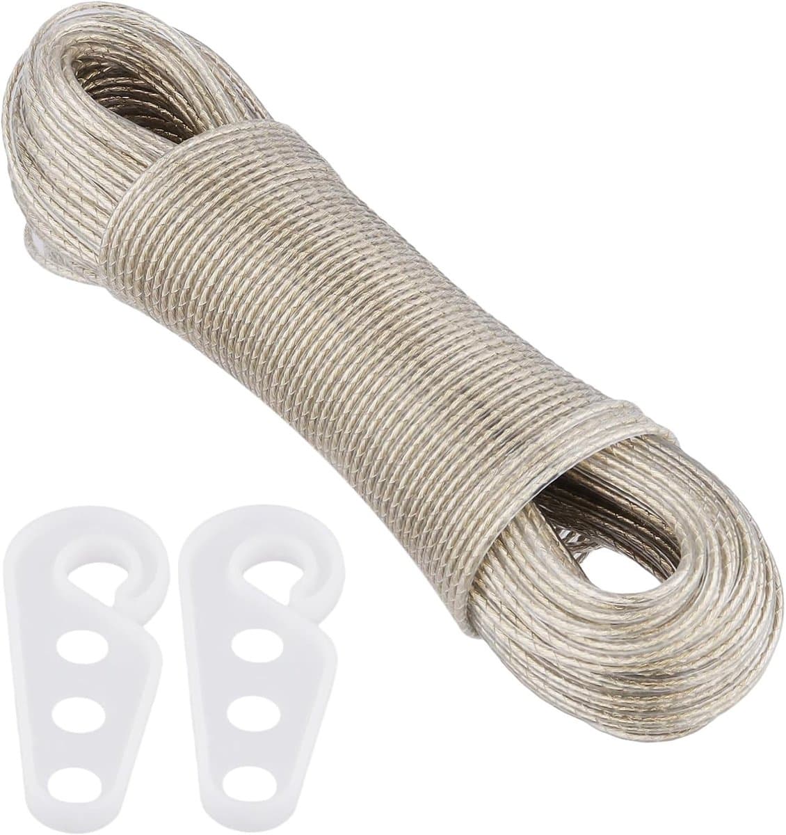 Extra sterke waslijn van 3mm x 50m, ideaal voor buitengebruik, tuin en kamperen, weerbestendig en duurzaam — afbeelding 1