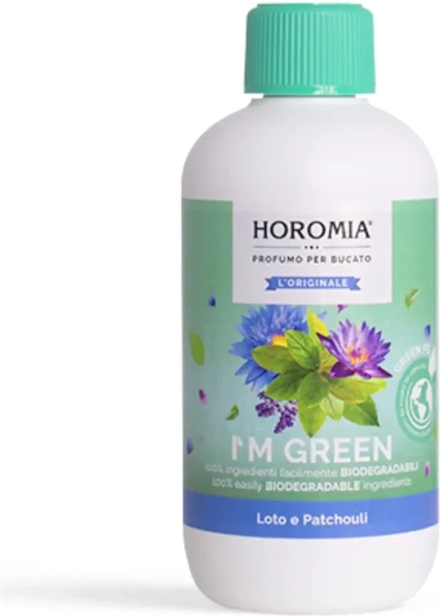 Horomia Wasparfum I’M GREEN Biologisch Loto e Patchouli - Wasparfum - Geur bij de Was - Wasgeurtje — afbeelding 1