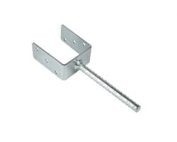 Wovar Instortanker voor 12 x 12 cm Palen U|anker | Per Stuk
