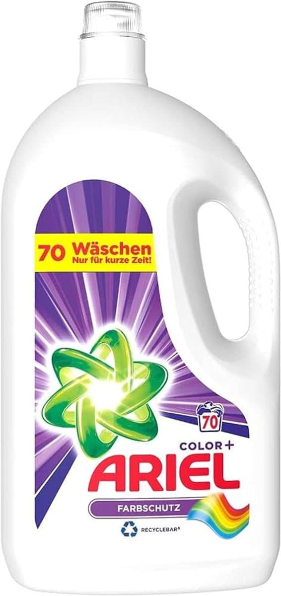 Ariel – Color+ – Vloeibaar Wasmiddel – Voor Gekleurde Was - 3850 ml – 70 Wasbeurten — afbeelding 1