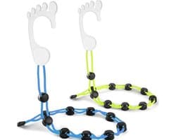 2 stuks - Sokken Hanger - Hangzak sokken opbergen - Hangende opberger - organizer - Ruimtebesparend Ontwerp - Droogrek - 70cm - blauw&groen - ABS + polyester — afbeelding 1