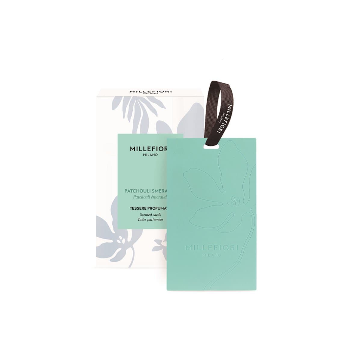 Millefiori Laundry - Geurkaarten - Patchouli Smeraldo - 3 stuks - Kast Parfum - Voor In De Kledingkast — afbeelding 1