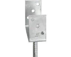 vidaXL - Grondankers - 6 - st - 12x6x30 - cm - gegalvaniseerd - staal - zilverkleurig